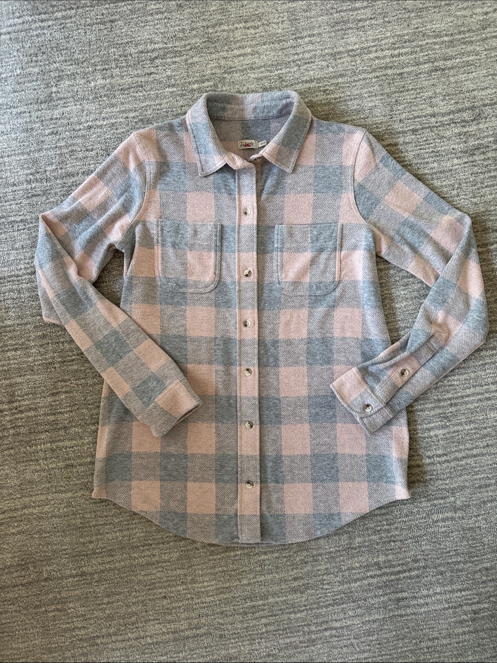 Faherty Legend - Pink & Gray Plaid Button-Down Shirt